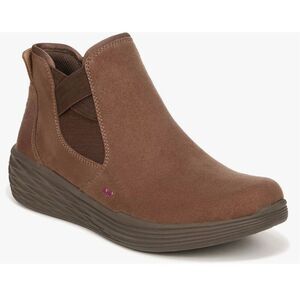 Ryka Noelle Ankle Boot Brown Cushioned Slip on Size 8